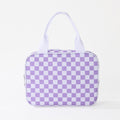 Checkerboard Large Capacity Insulated Lunch Bag