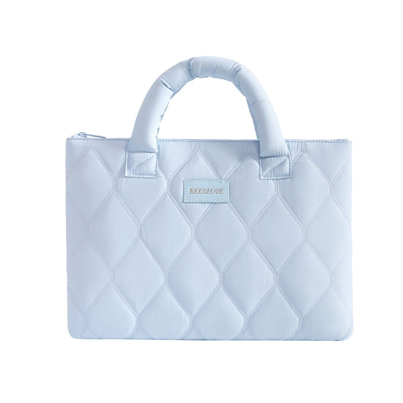 Waterproof Soft Quilted Padded Laptop Sleeve with Handles