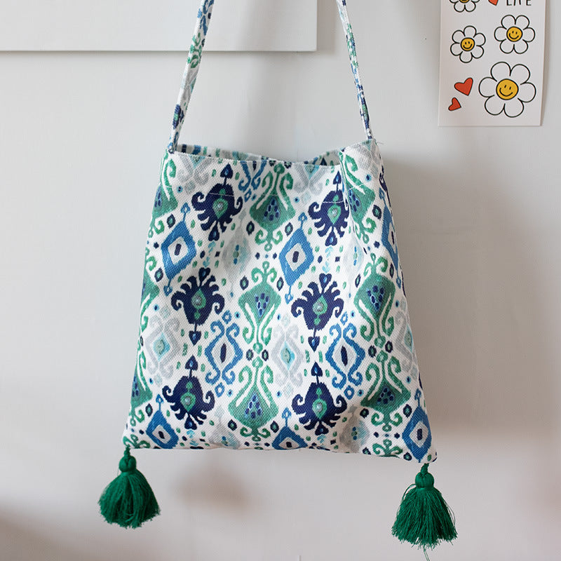 Ethnic Pattern Unique Artistic Canvas Shoulder Bag