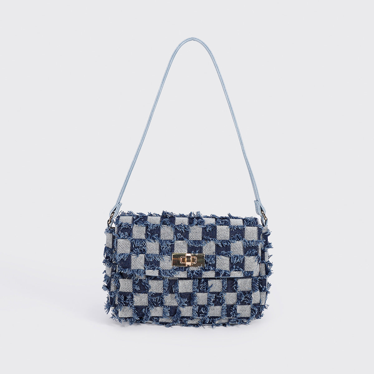 Women Tie-Dye Denim Bucket Bag, Niche Versatile Crossbody Bag