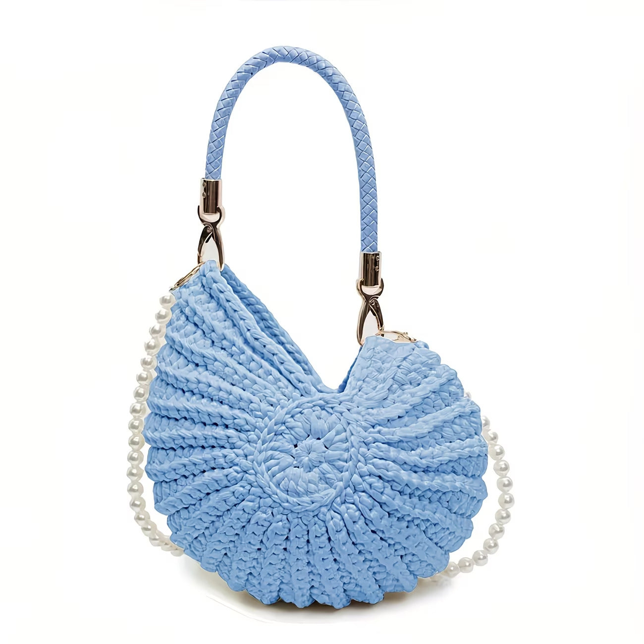 Hollow Knitted Large Capacity Wool Beach Tote Bag