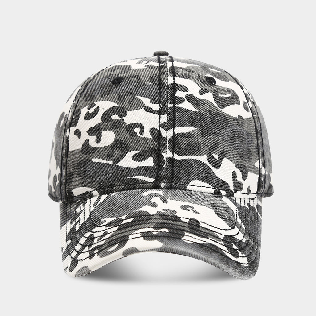 Camouflage Washed Retro Slimming Baseball Cap