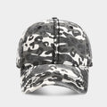 Camouflage Washed Retro Slimming Baseball Cap