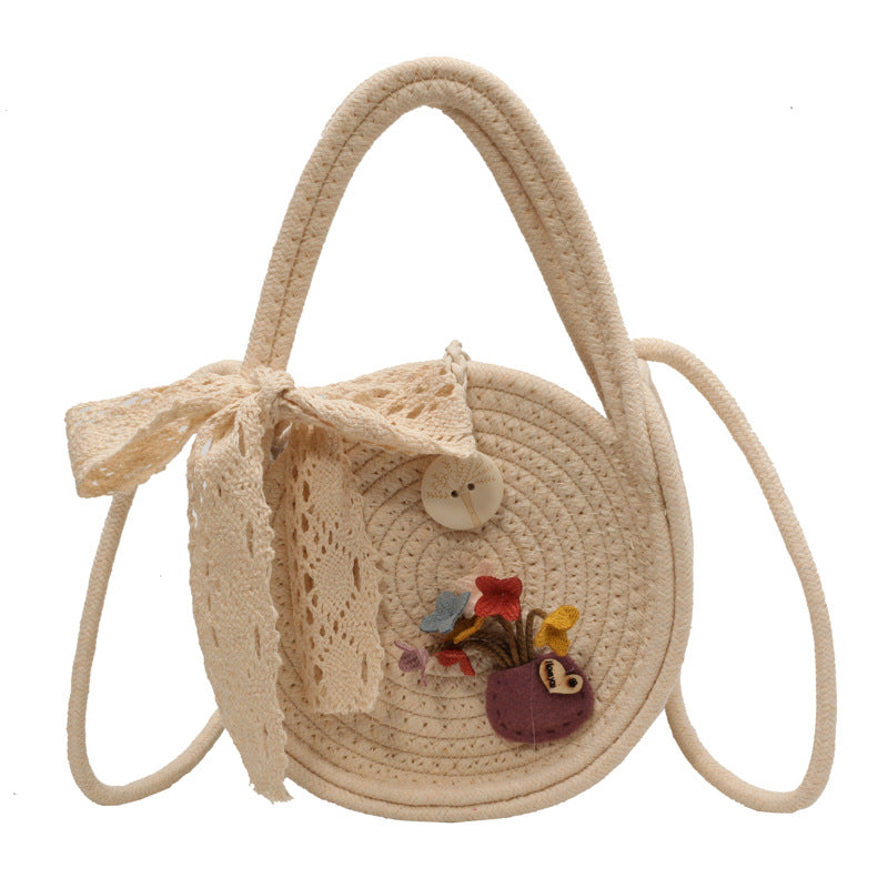 Women Straw Woven Beach Crossbody Bag