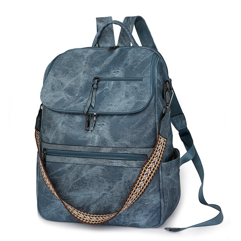 Women 2026 High-End PU Backpack, Lightweight Large Capacity Travel Bag