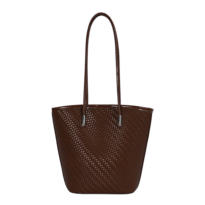 Classic Woven Tote Bag with Minimalist Design