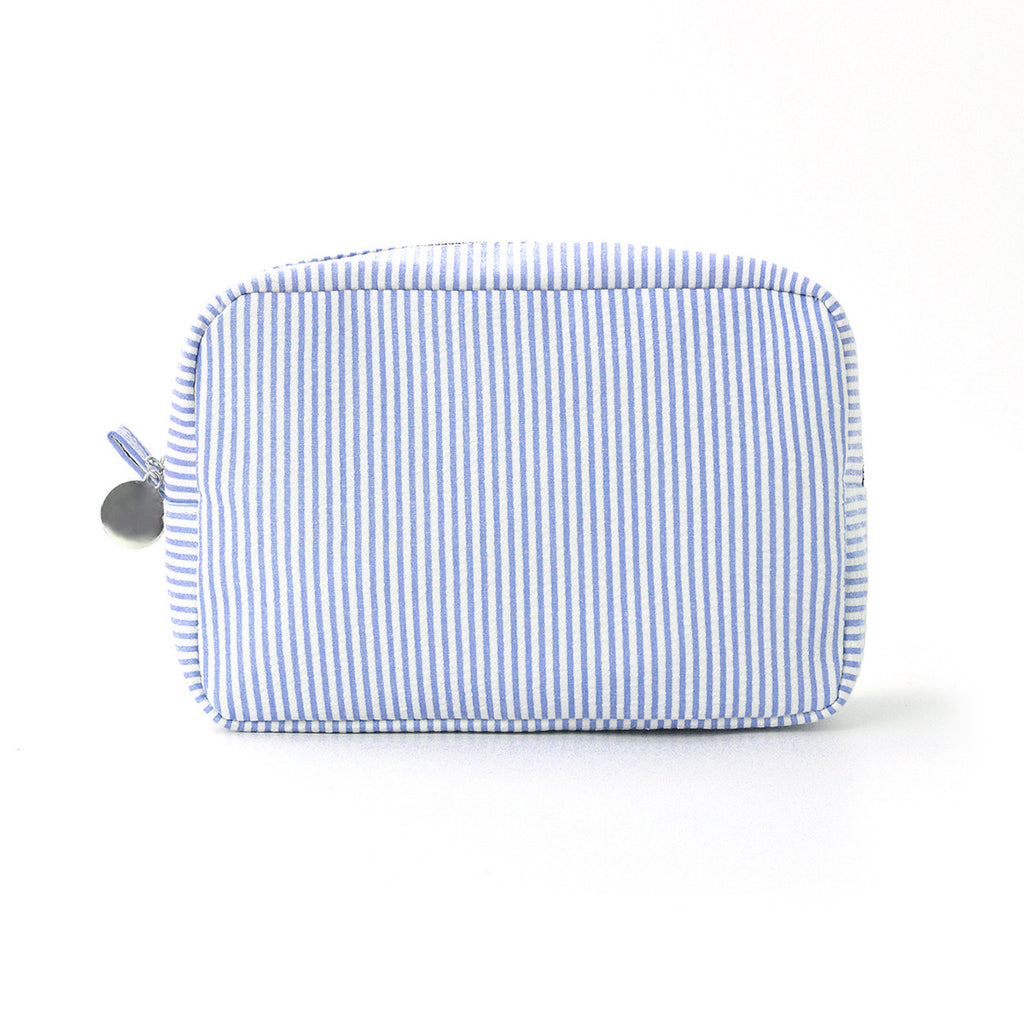 Cross-Border Seersucker Cosmetic Bag Indian Style Striped Portable Storage Bag Mississippi Popular Travel Storage Bag