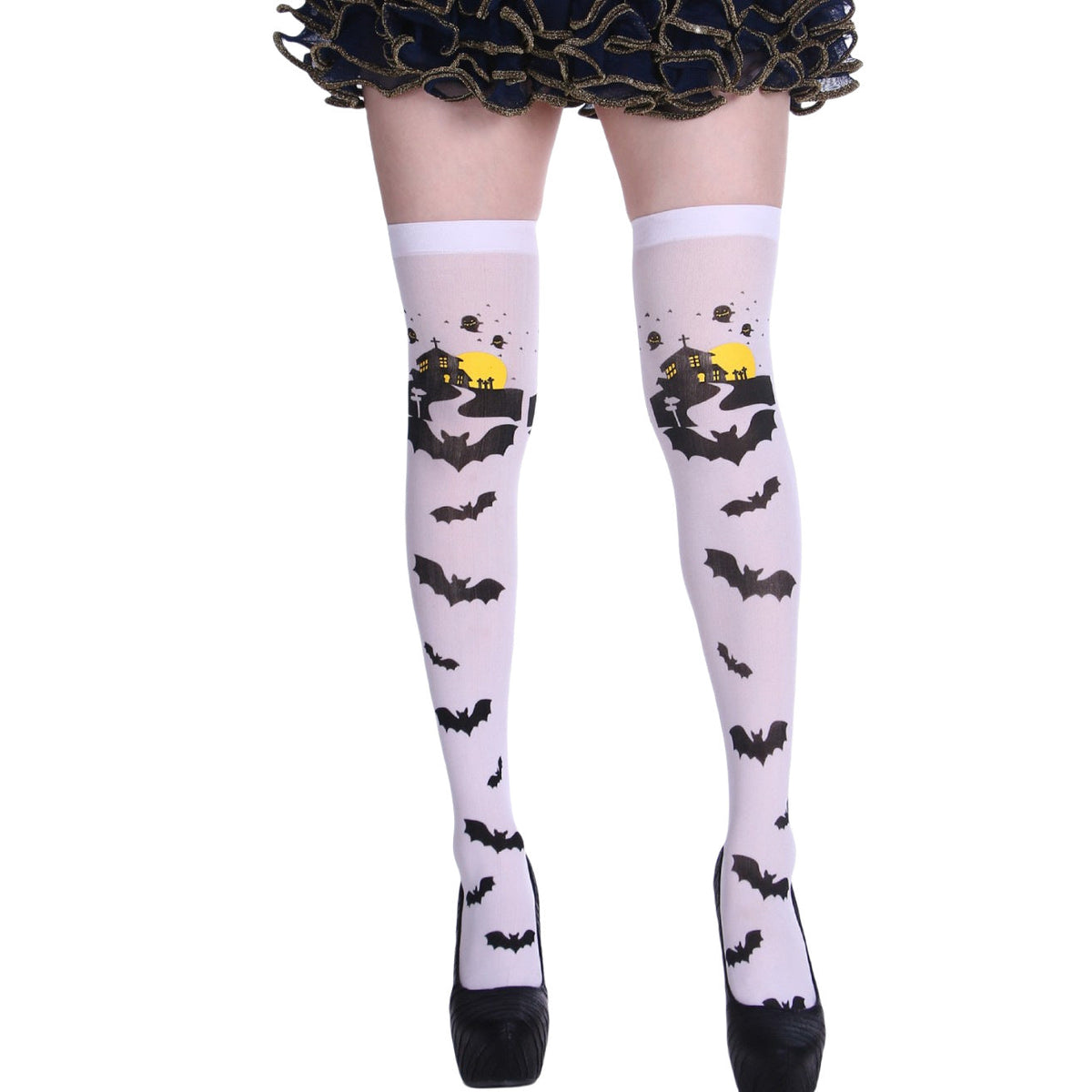 Christmas Halloween Party Knee high Socks Cosplay Apparel Accessories