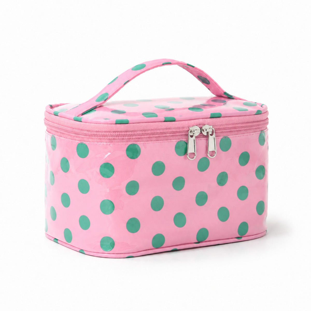 Contrast Stripe Cosmetic Bag Large Capacity Portable Toiletry Bag Waterproof Pvc Travel Storage Bag Large Capacity Cosmetic Bag