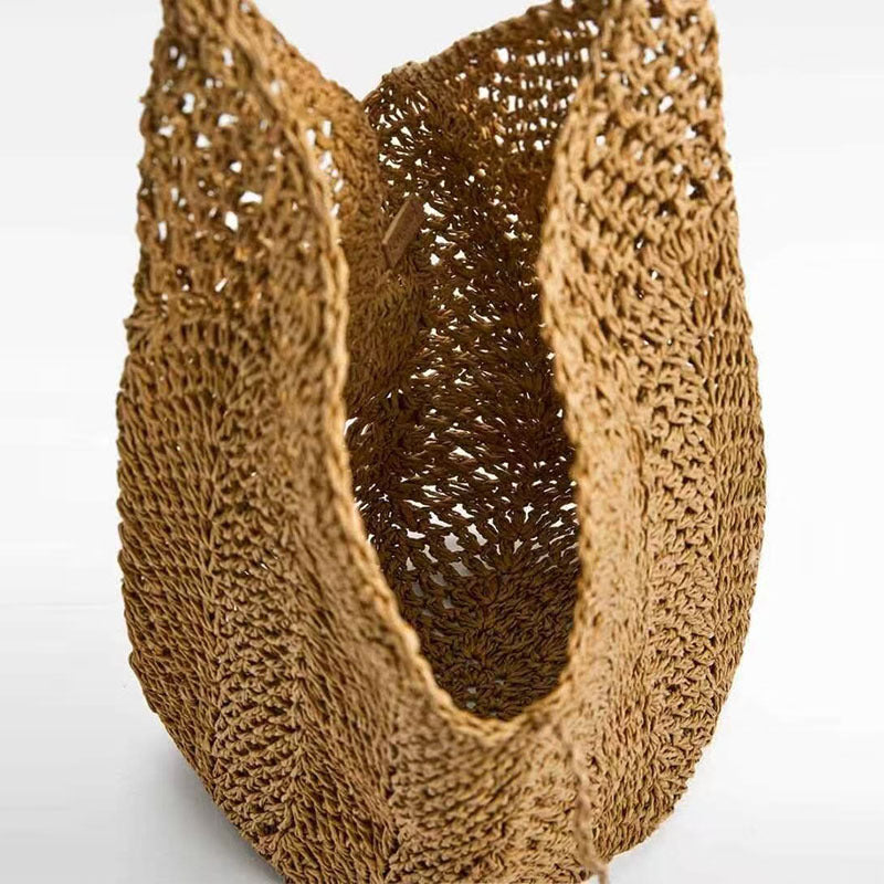 Resort Shoulder Straw Woven Beach Bag