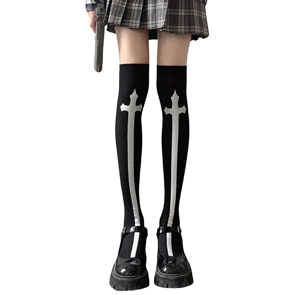 Christmas Halloween Party Knee high Socks Cosplay Apparel Accessories