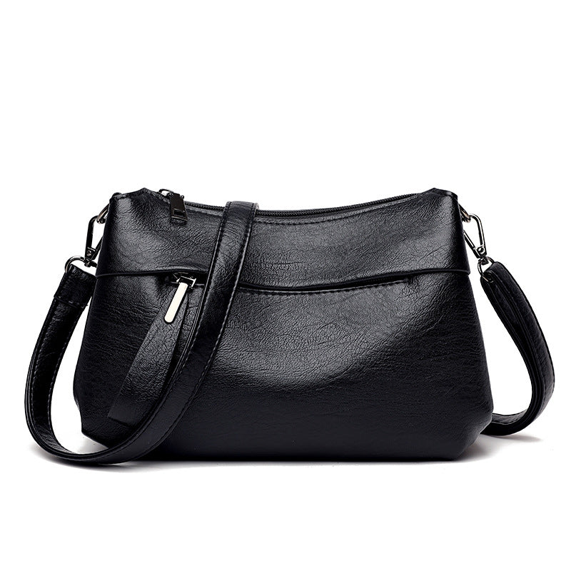 Soft PU Leather Lightweight Shoulder Crossbody Bag