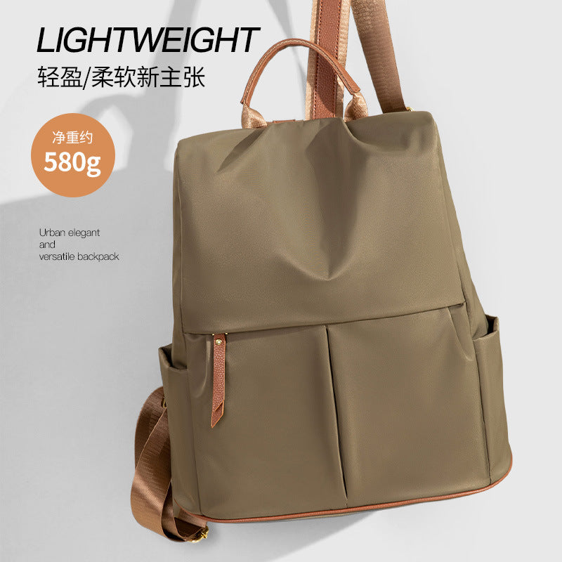 Lightweight Anti-Theft Backpack For Women 2026 New Fashion Travel Large Capacity Oxford Cloth Nylon Casual Women'S Backpack
