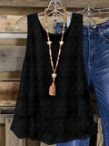 Women Solid Color Casual Vest