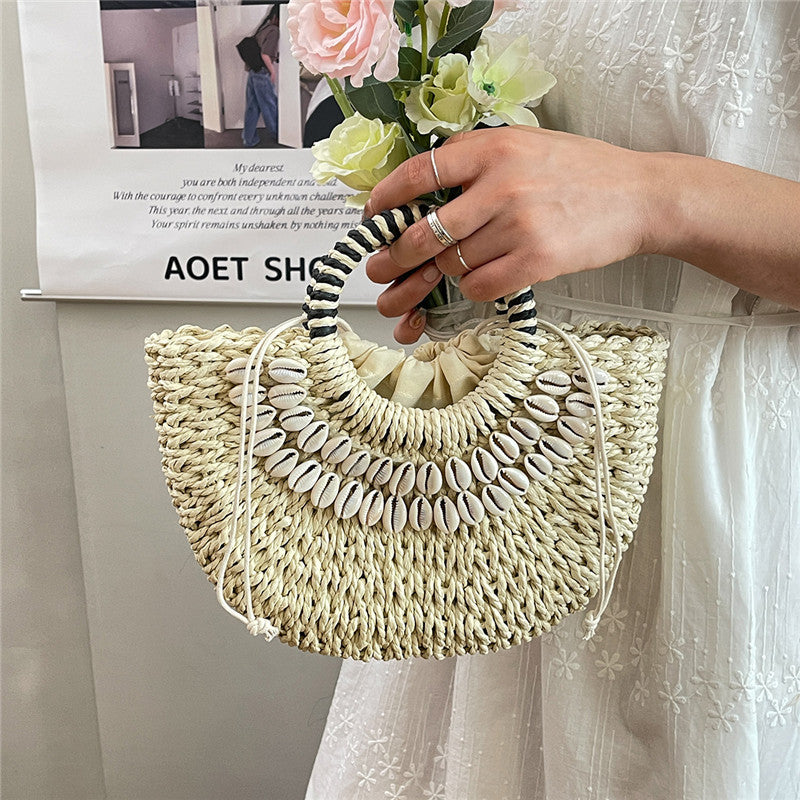 Women Vacation Casual Stylish Straw New Spring Beach Handbag