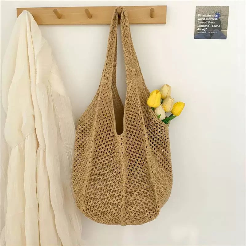 Women Yarn 2026 New Hand Knit Underarm Unique Shoulder Commute Tote Bag
