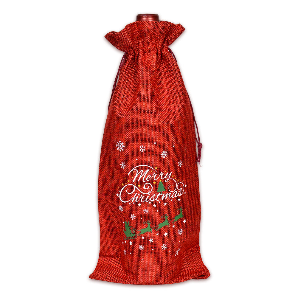 Buffalo Plaid Christmas Drawstring Holiday Gift Bags