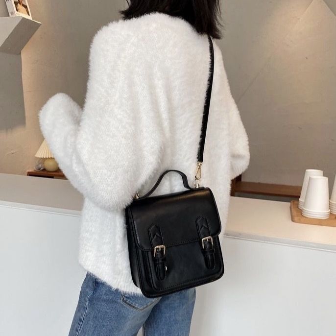 Vintage Mini PU Leather Convertible Backpack Purse