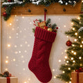 Multiple Styles Christmas Cable Knit Stockings