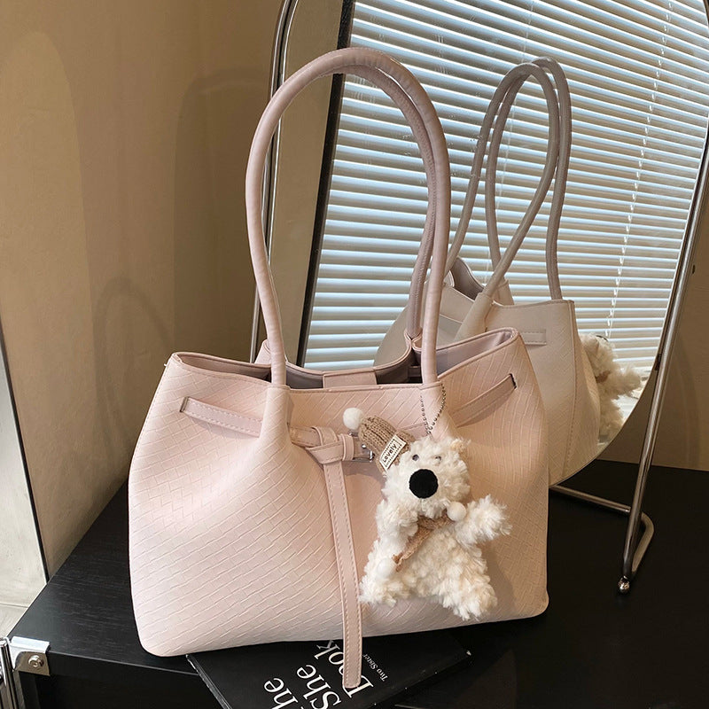 Spring Summer New Fashion Soft Minimalist Underarm Tote Commute Bag