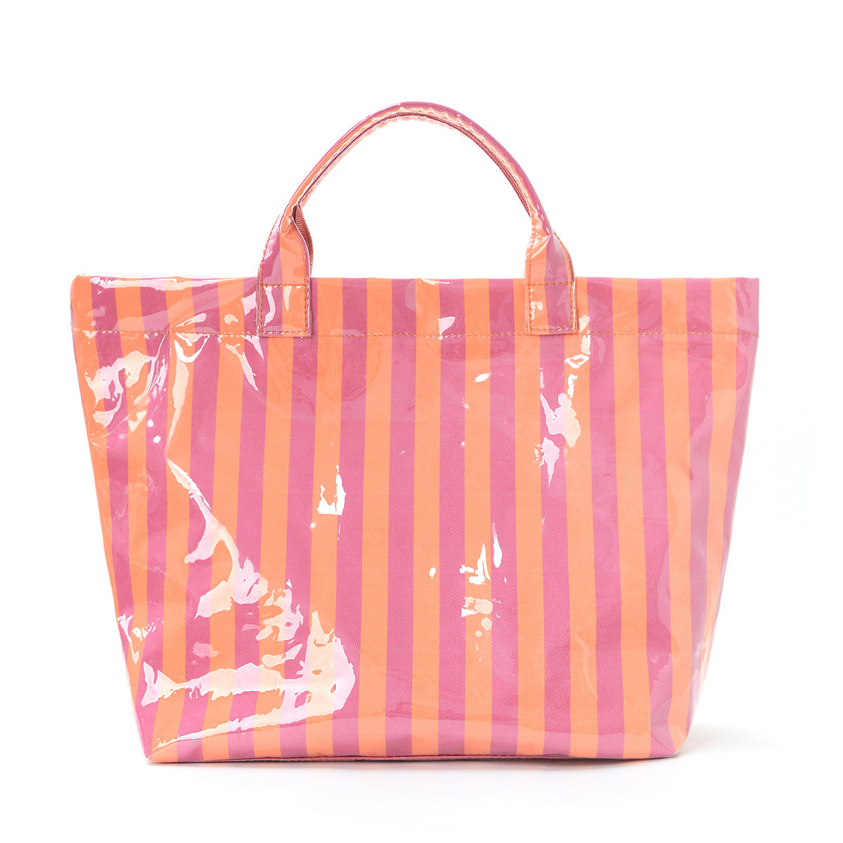 Striped Lightweight Large Capacity Travel Shoulder Tote Bag