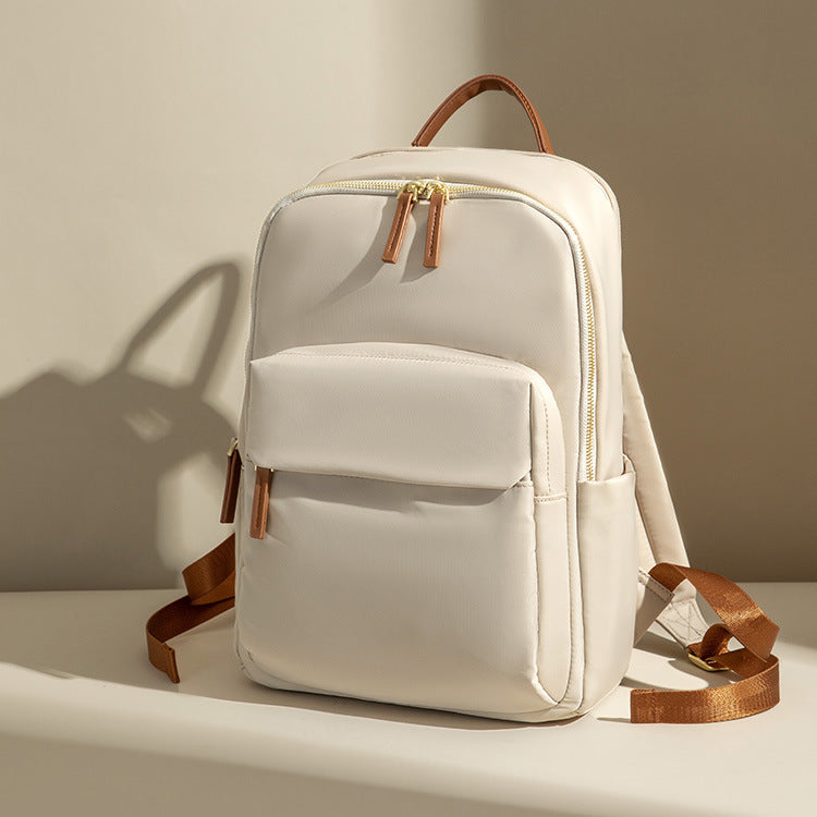 Korean Style Casual Commuting Computer Backpack For Women 2026 Spring And Summer Versatile Simple Oxford Cloth Travel Backpack Large Capacity