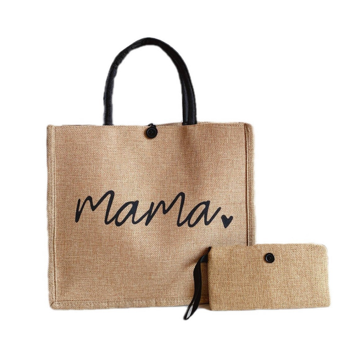Women Large Capacity Linen Lunch Hand Bag
