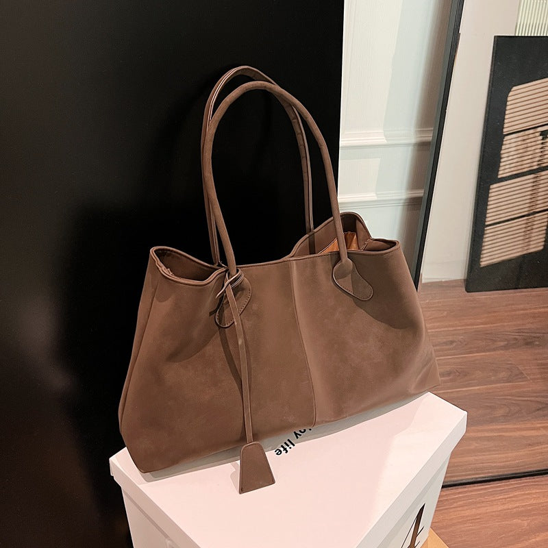 Western Oversized Solid PU Tote Bag