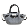 Women Casual Color Block Denim gathered Shoulder Bag