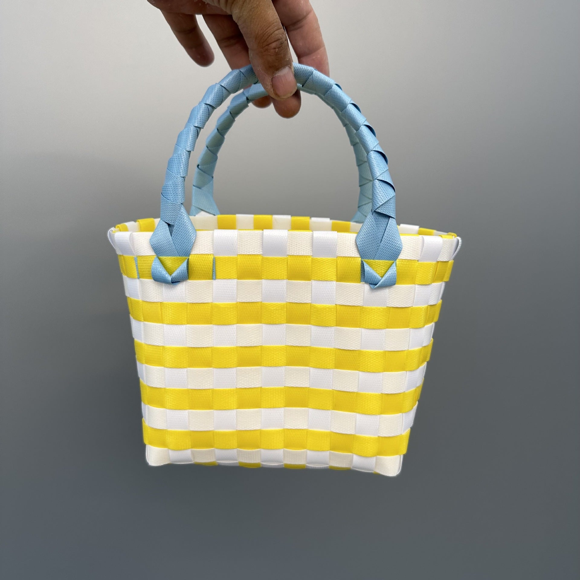 Plastic Woven Small Square Handbag Souvenir Bag