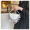 Woven Tassel Single Shoulder Crossbody Bag