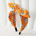 World Cup Football Print Bow Rabbit Ear Headband