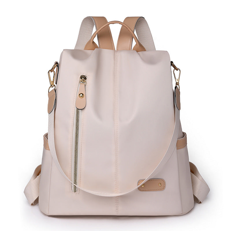 Cross-Border Wholesale Simple Nylon Backpack Women'S Backpack Large Capacity High-End Bags Bags Women'S Bags Wholesale