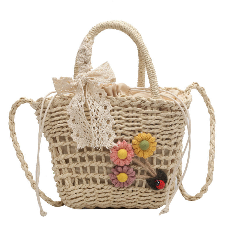 2026 New Straw Woven Crossbody Bucket Bag