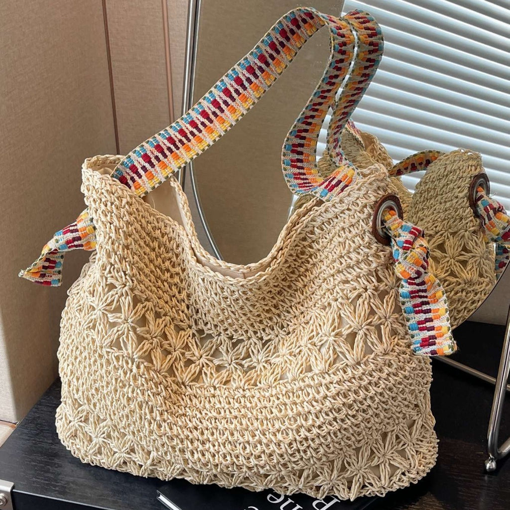 Women Lazy Straw 2026  New Versatile Shoulder Commute Beach Bag