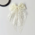 Elegant Lace Bow Spring Hair Clip