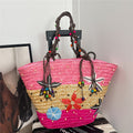 Women 2026 New Spring Beach Straw Ethnic Large Woven Shoulder Handheld Bag