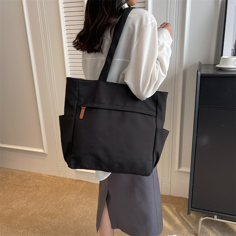 Lightweight Multi Pocket Large Capacity Canvas Tote Bag
