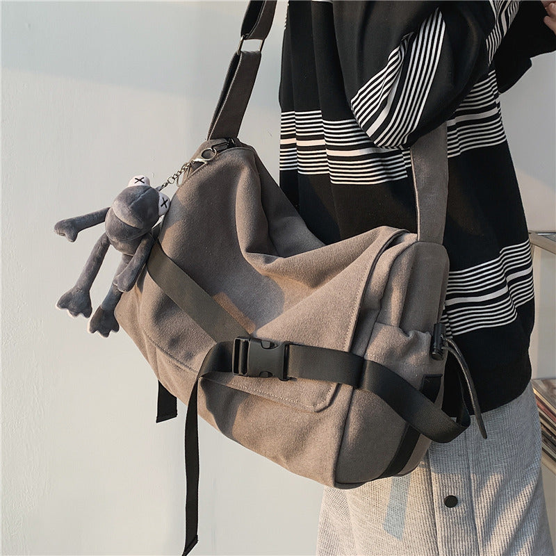 Canvas Large Capacity Messenger Shoulder Bag