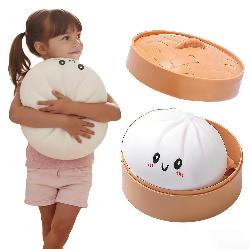 Soft Squeeze Steamed Bun Squishy Stress Relief Toy