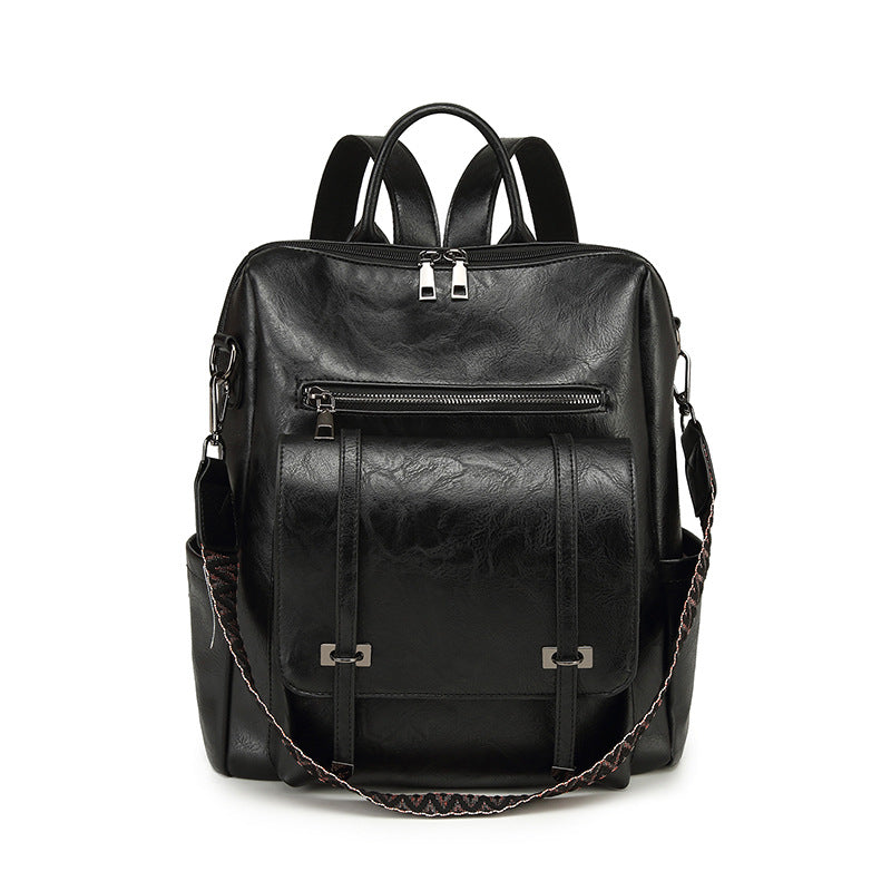Women Vintage New Premium Soft PU Convertible Shoulder Large Commute Backpack