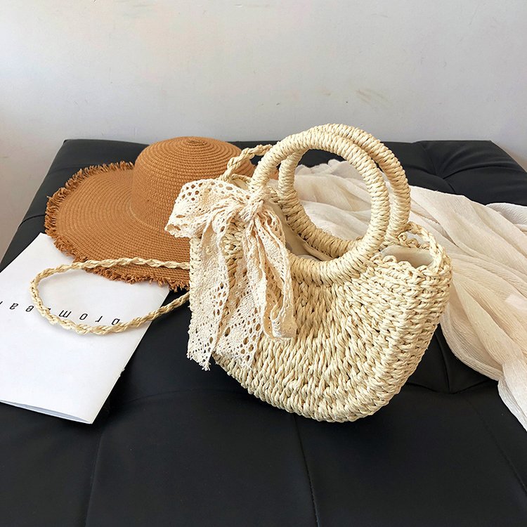 Women Straw New Fashion Shoulder Crossbody Versatile Handheld Bag