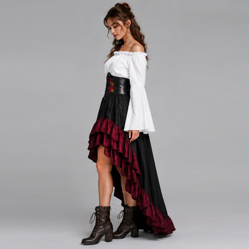 Halloween Gothic Renaissance High Low Dress