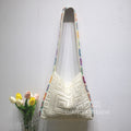 New Cross-Border Amazon Cross-Border Women'S Patchwork Knitted Hand Shoulder Bag Hot Sale Simple And Versatile Retro Knitted Bag