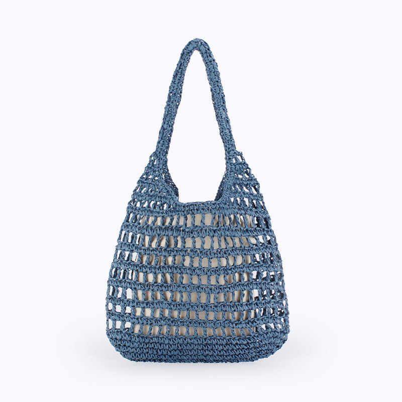 Women Hollow Woven Large Capacity Casual Beach Vacation Bag