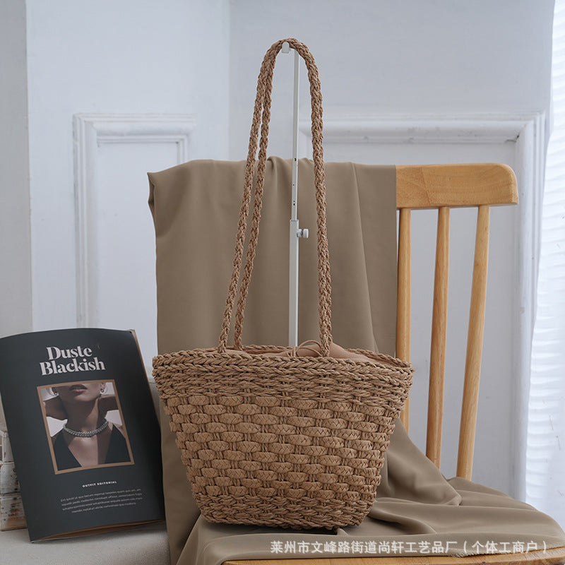 2026 Retro European Style Bucket Shoulder Bag