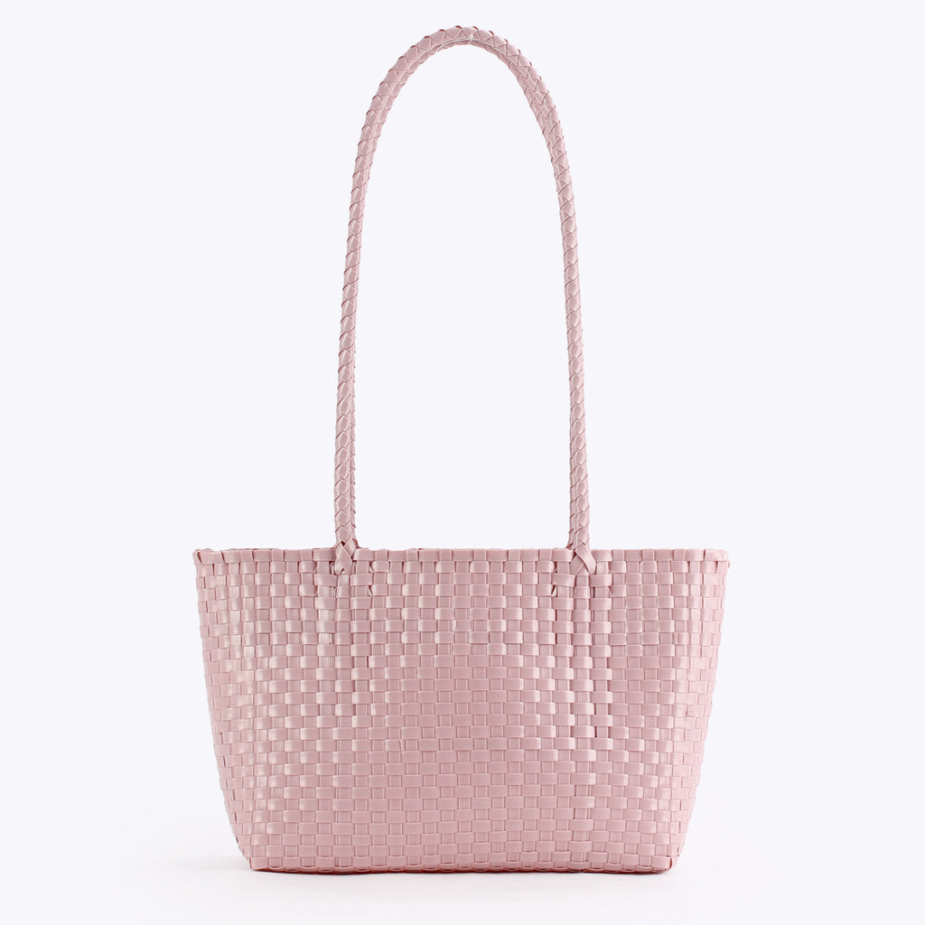 Colorful Lightweight Woven PVC Shoulder Tote Bag