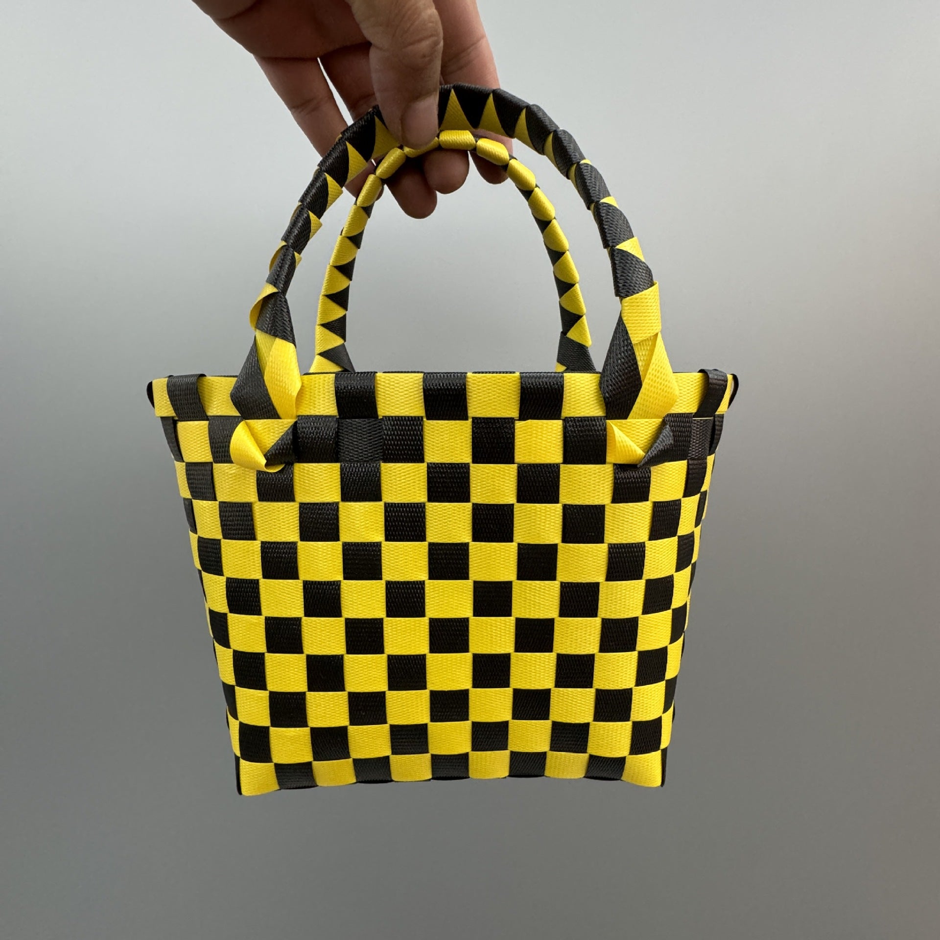 Plastic Woven Small Square Handbag Souvenir Bag