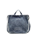 Cross-Border Denim Bag For Women 2025 New Fashion Letter Shoulder Crossbody Bag Large Capacity Commuter Tote Bag