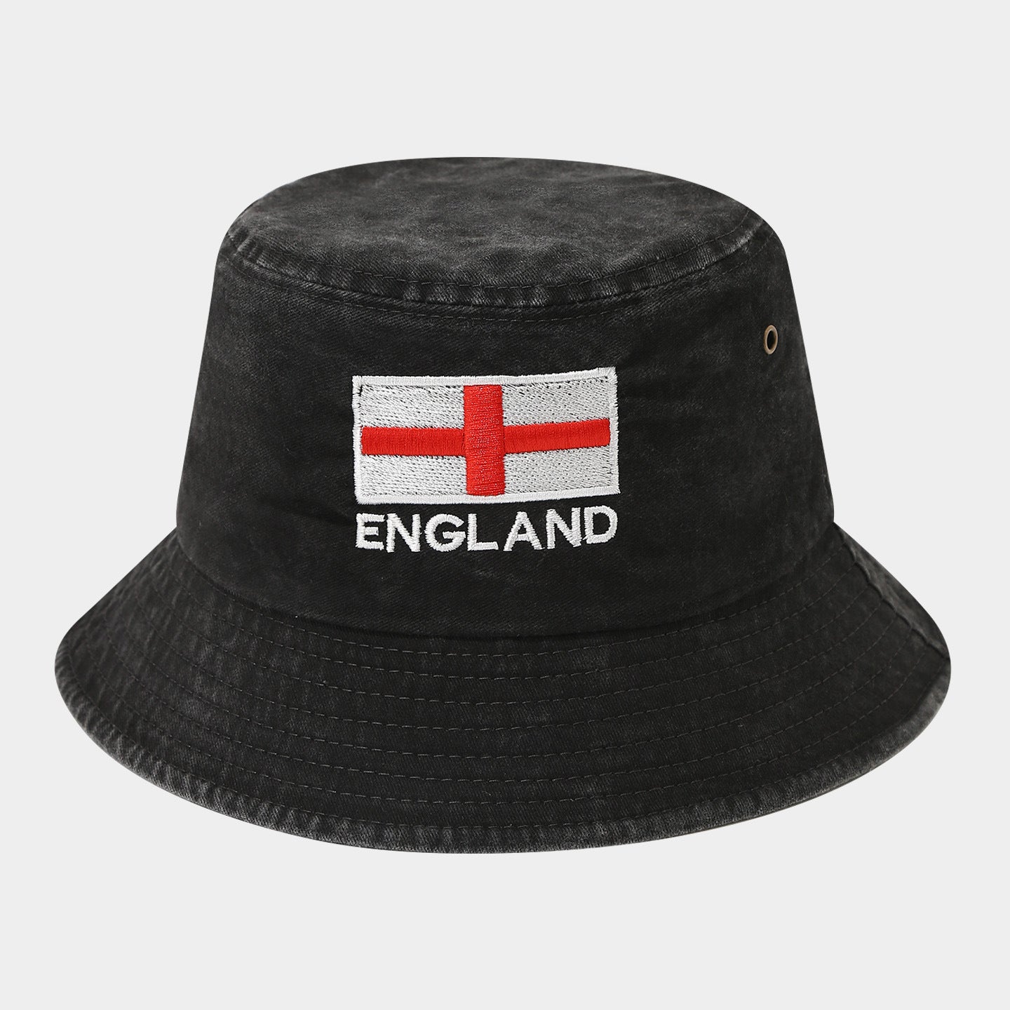 Washed Foldable World Flag Fisherman Hat